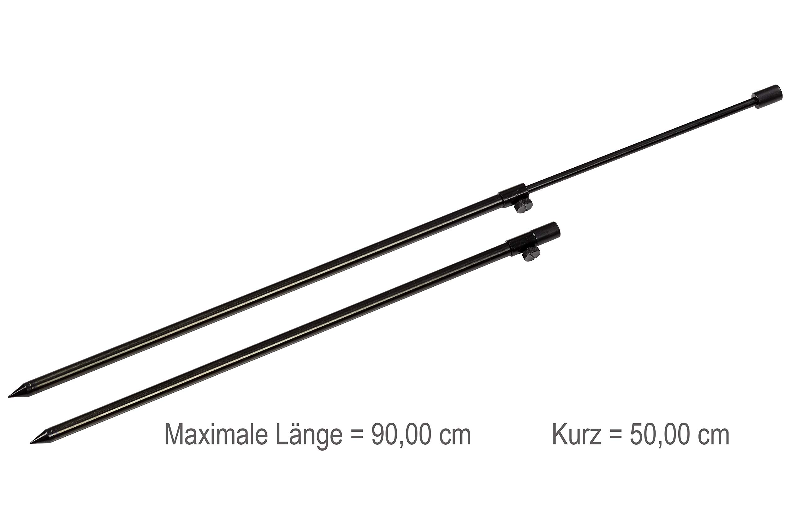 Zite Fishing - Juego de bastones de pesca telescópicos para caña de pescar (50 – 90 cm, aluminio)