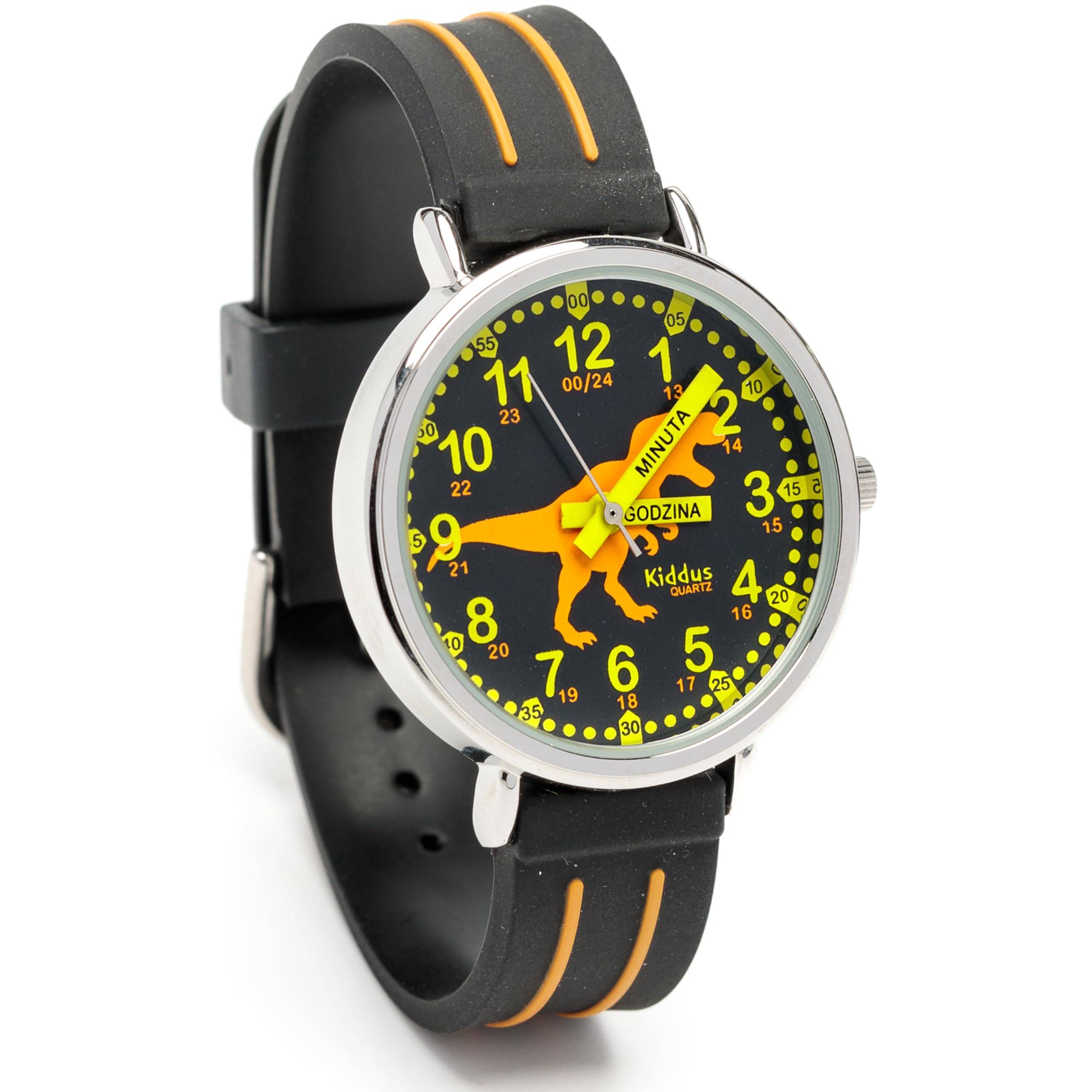 Kiddus Reloj Educativo Infantil para Niño y Niña a Partir de 5 Años, Reloj Analógico para Aprender la Hora, Mecanismo Japonés