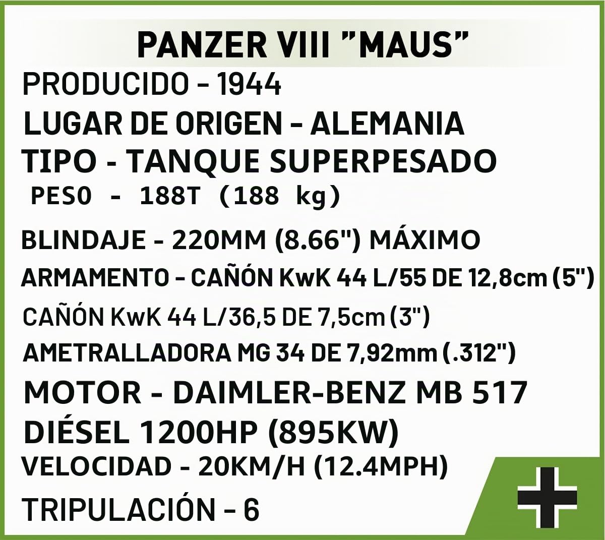 COBI Ratón Panzer VIII