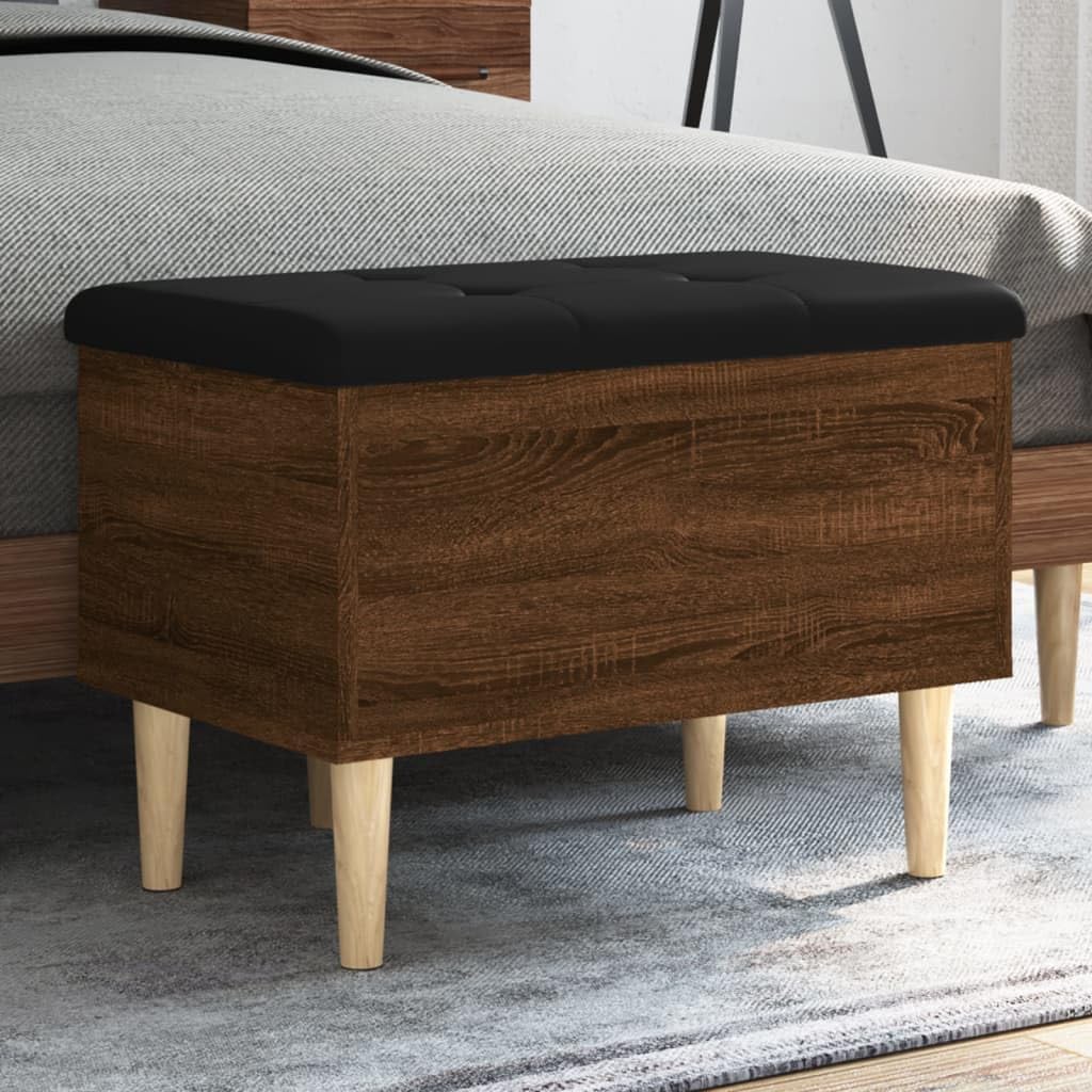 XKZG Aufbewahrungsbank Aus Massivholz – Schuhregal Mit Sitzfunktion, 100 Cm Breit, Braun