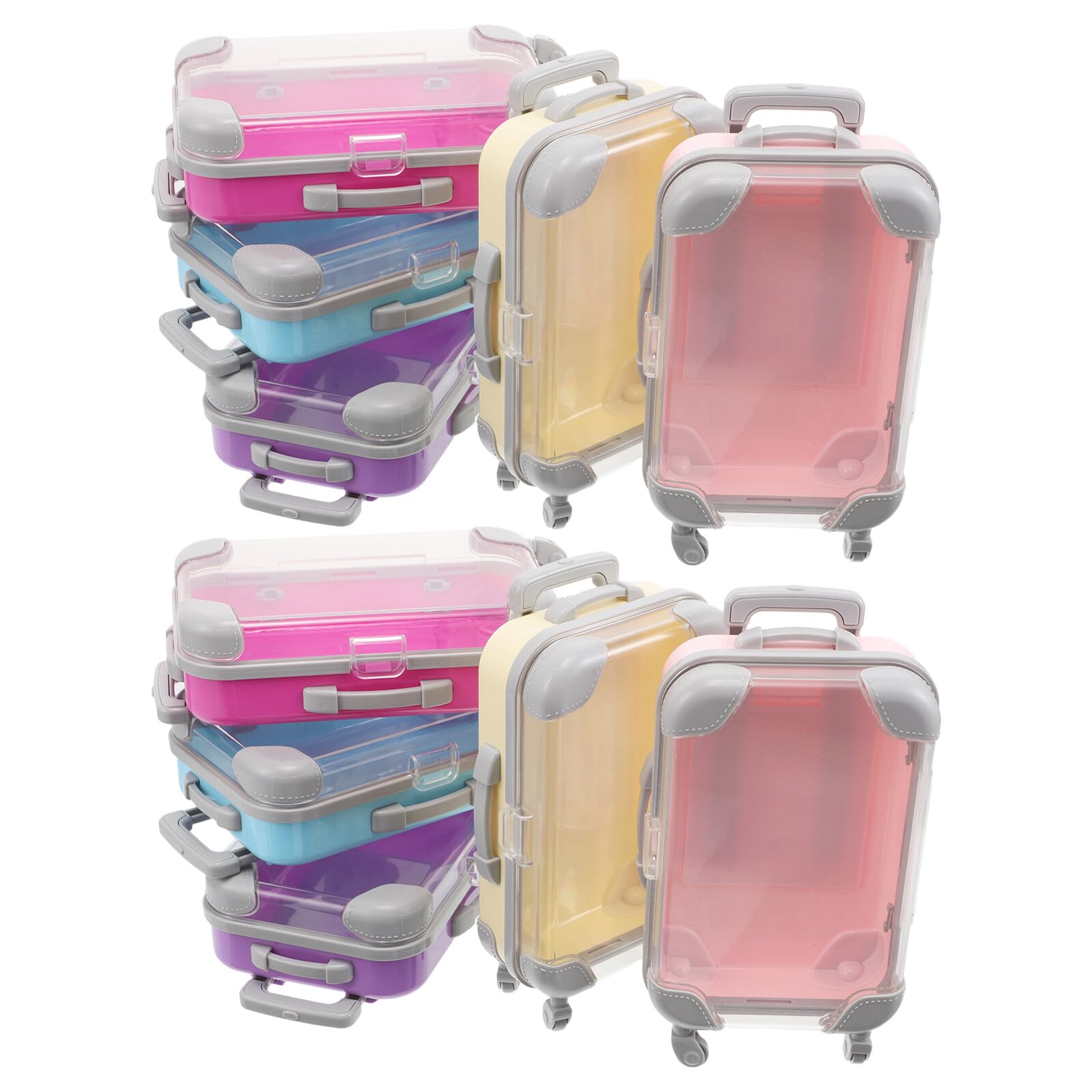 Kleiner Koffer Geschenkboxen 10 Stück Abs Transparent für Süßigkeiten
