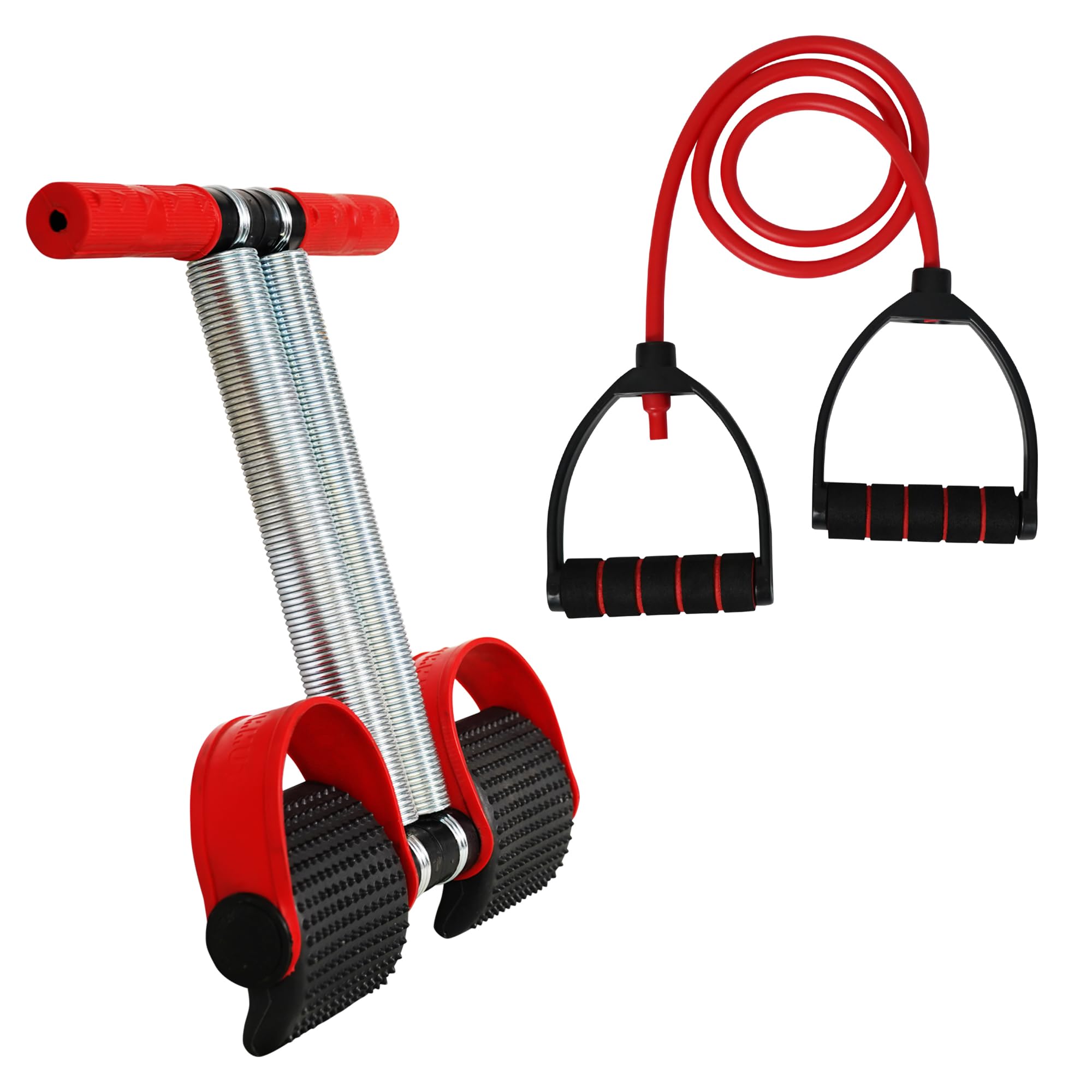 Quick Fit Combo Pack of Tummy Trimmer & Resistance Tube | Waist Trimmers | Toning Tube | Abdominal Exerciser | Double Spring Tummy Trimmer | Ab Exerciser | Body Toner (Tummy Trimmer+ Toning Tube)-image-22