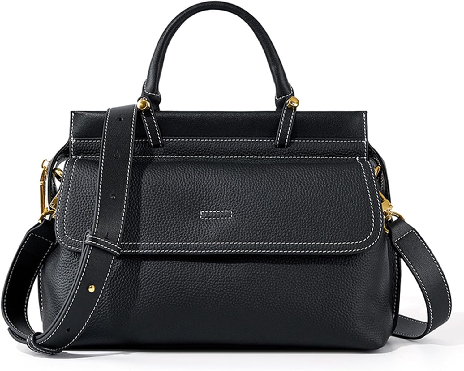 Satchel Purses for Women, Genuine Leather Crossbody Bags Large Women's Satchel Handbags with Adjustable Straps