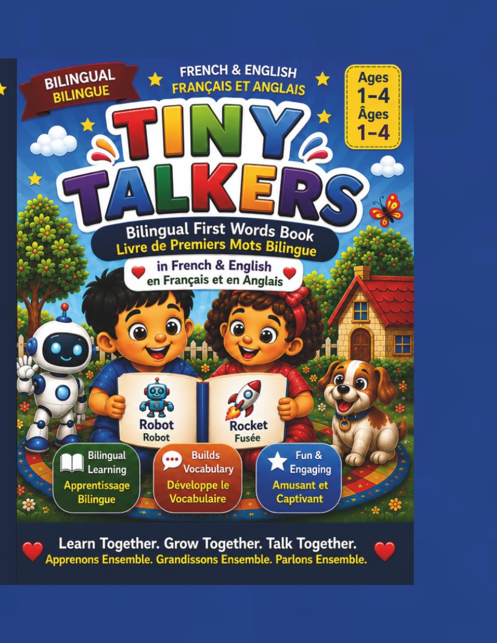 Tiny Talkers: My First French – English Words:: A Bilingual First Words Picture Book for Toddlers Ages 1–4 | Colors, Animals & Everyday Vocabulary Children's French Books