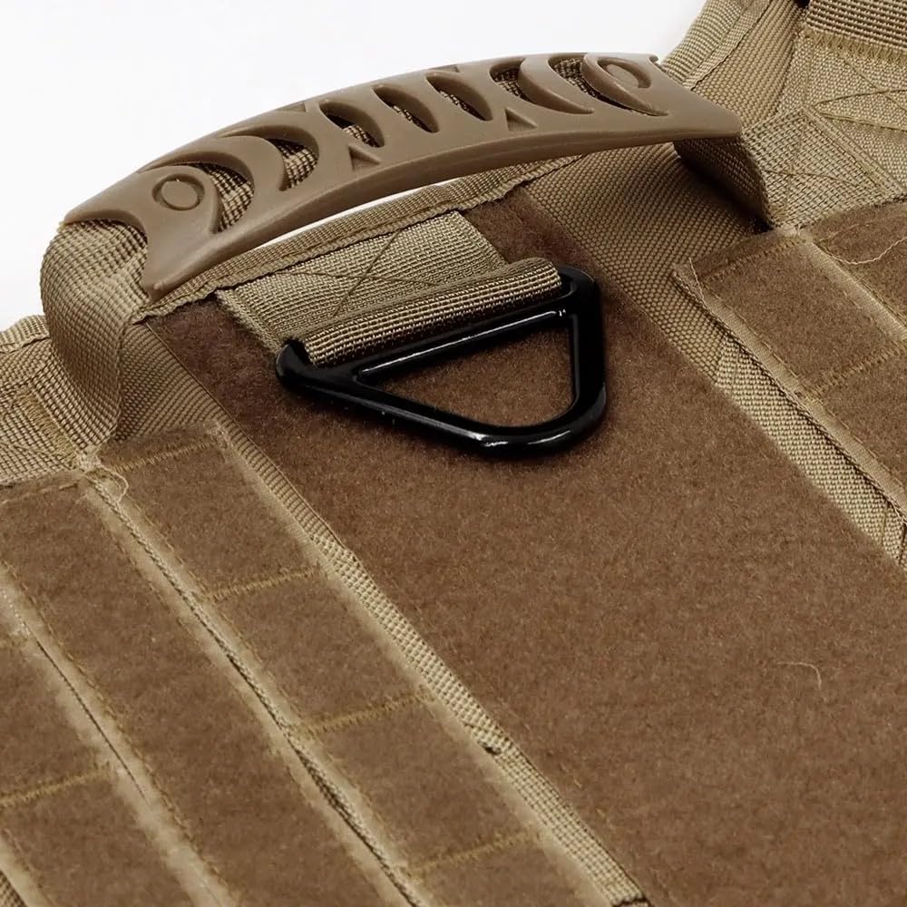 Con Maniglia Di Controllo Regolabile In Nylon Militare Tattico Grande Cablaggio Per Cani Tede,nero,XL