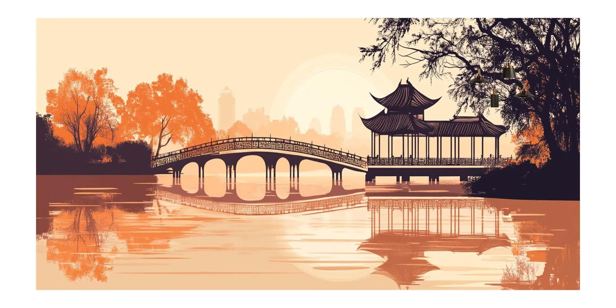 Japon Diamond Painting Paysage Diamond Painting Enfant Broderie Kit Complet,5D Peinture Diamant Point de Croix Cristal Artisanat,DIY Tableau Strass Diamant Canevas Débutant Kit,Decor 100x300cm M-Y656