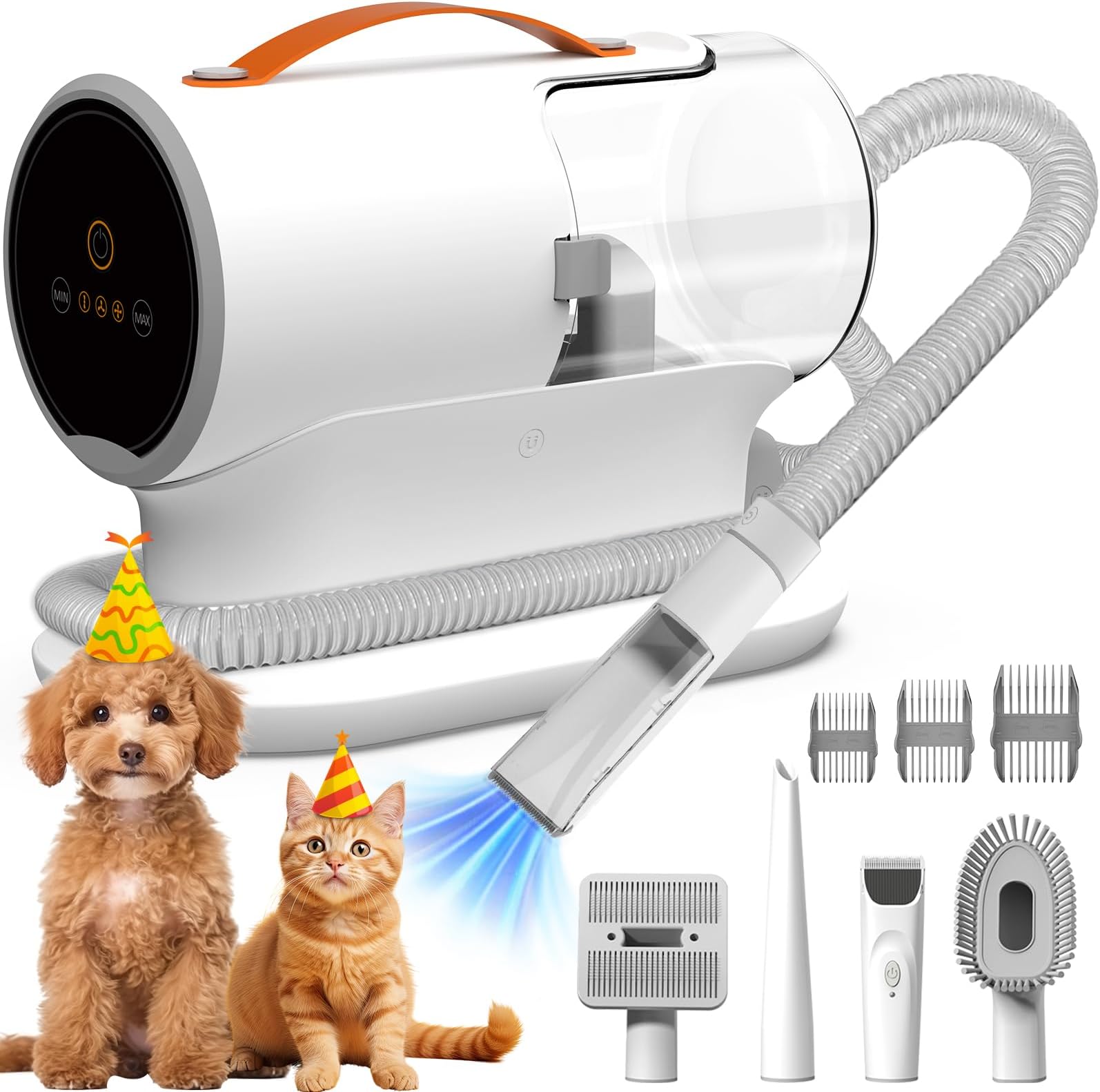Save Big On Bulk Pet Grooming Kit And Vacuum Garvee Pet Grooming Kit With 2L Vacuum Suction 99% Pet Hair, Professional Quiet Dog Grooming Vacuum Kit