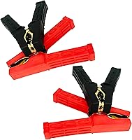 Vista 2 de 4 piezas de abrazaderas de cable de puente Abrazaderas de batería de cocodrilo de cobre puro 100A-500A Abrazaderas de cargador de batería de coche