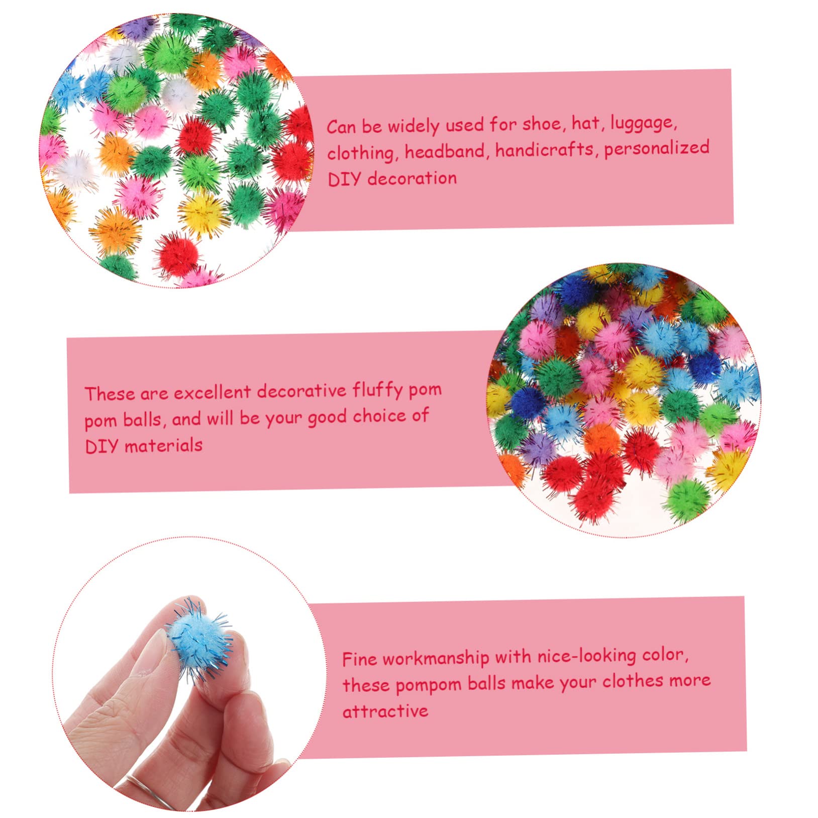 LALAFINA Weihnachtsdekoration Pompons Partydekorationen Rote Bommelkugel Rote, Weiße Und Blaue Pompons Weihnachtliche Pompons Cheerleader-Pompons Pomponwolle Plüsch