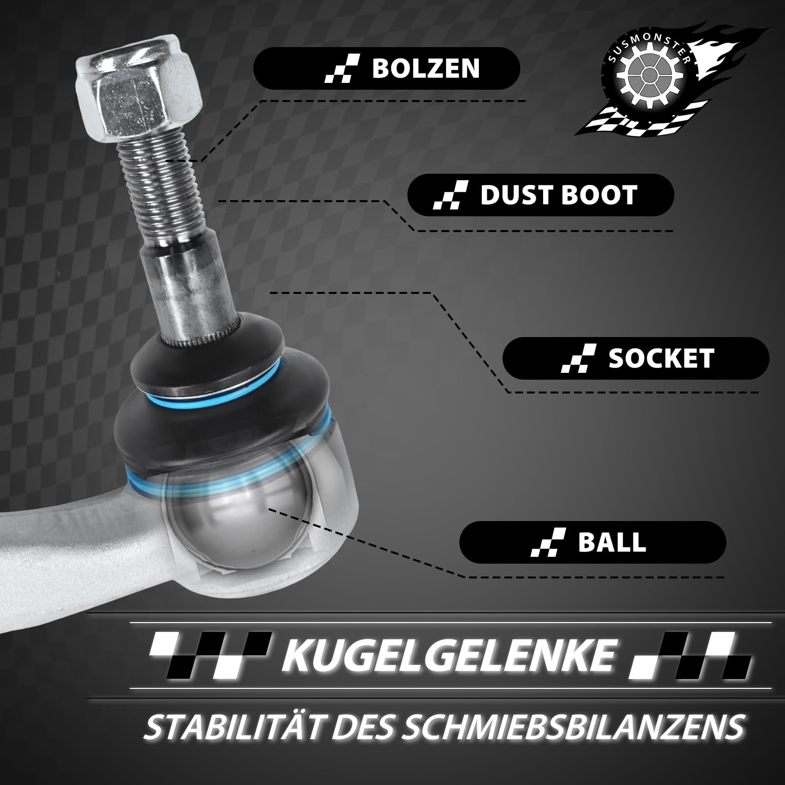 Querlenker Vorne Vorderachse Hinten Unten Kompatibel mit BMW 5er E60 5er Touring E61 520i 523i 525i 530i 535i 540i 545i 550i 520d 525d 530d 535d M5 2001-2010 Replace# 31126760181