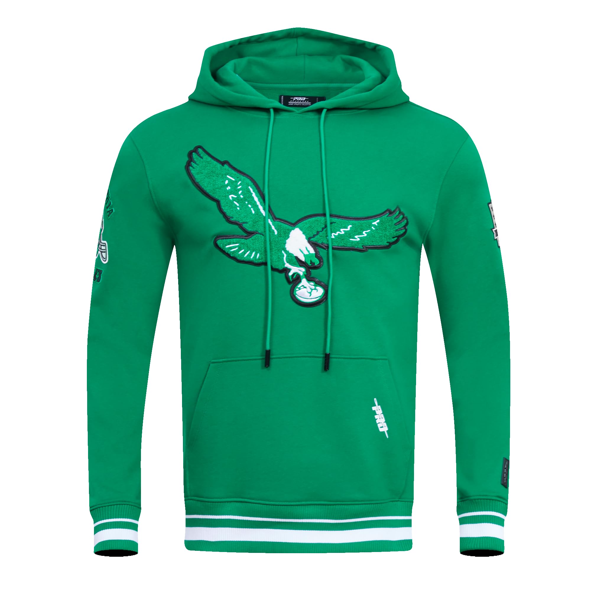 Pro Standard Mens NFL Philadelphia Eagles Retro Classics Pull Over Hoodie Kelly Green 2Xl