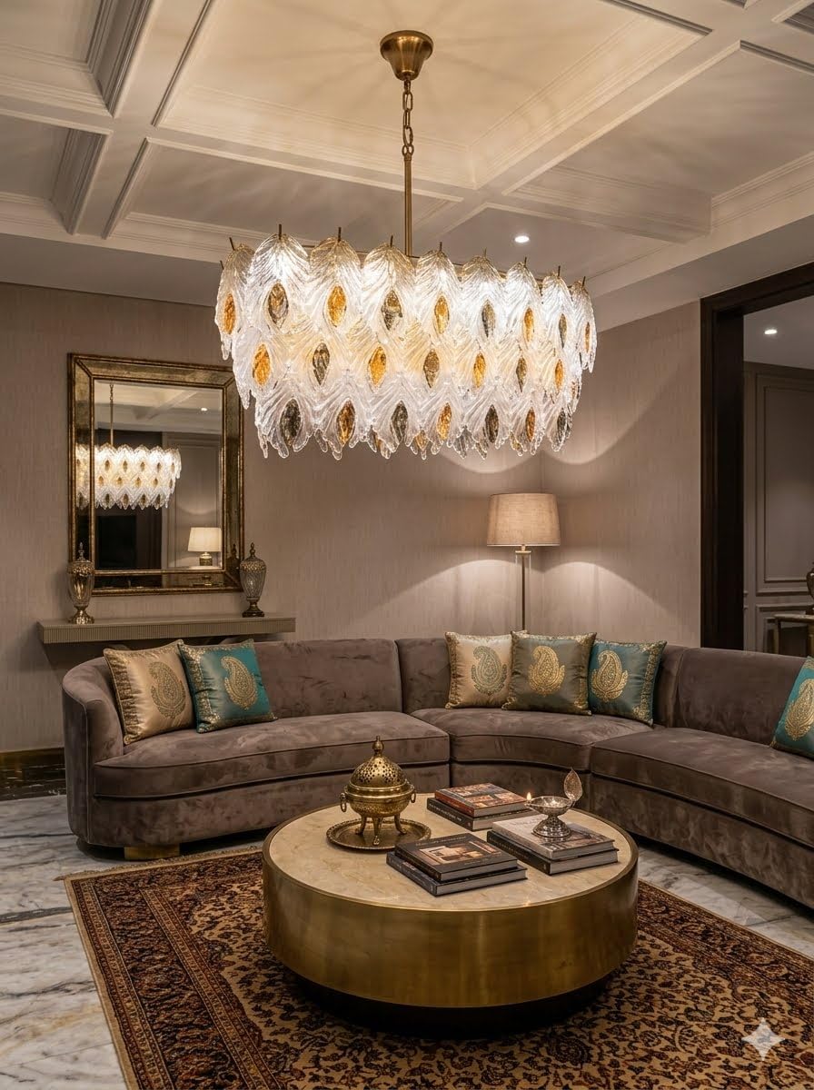 Modern Rectangular Chandeliers Pendant Ceiling Light Raindrop Flush Mount Hanging Lamp for Dining Room Living Room Bedroom Foyer Hallway Entryway (Model LZ-8816)-image-35