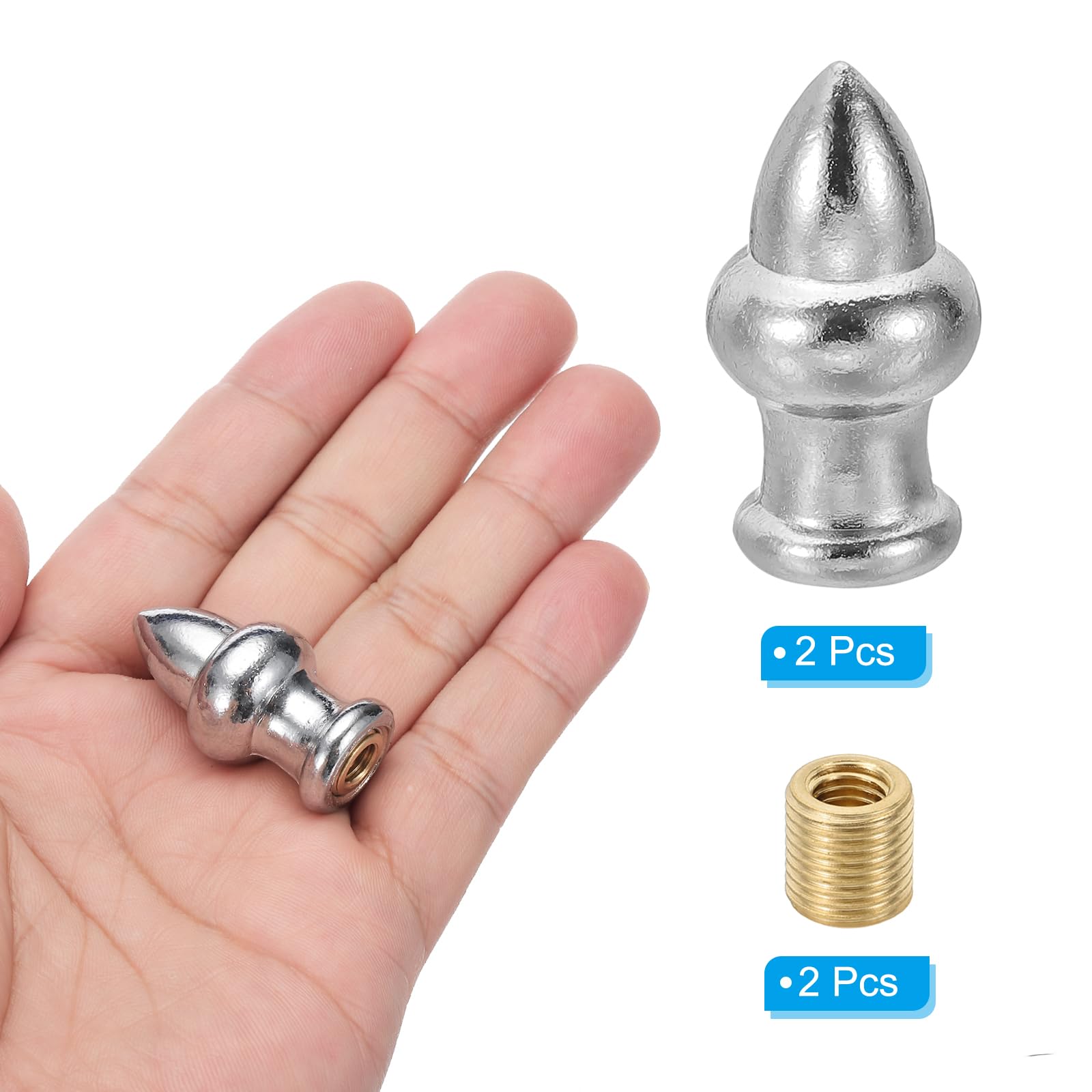 PATIKIL 36 x 20mm Lamp Finials Caps Knob - Image 3