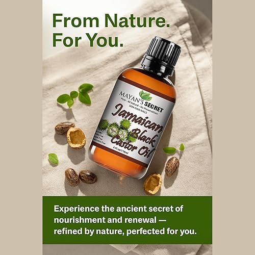 Miniatura 6 de Mayan's Secret - Aceite de semilla de ricino negro jamaicano 4 onzas - 100% puro y orgánico Aceite de ricino negro jamaicano para el crecimiento