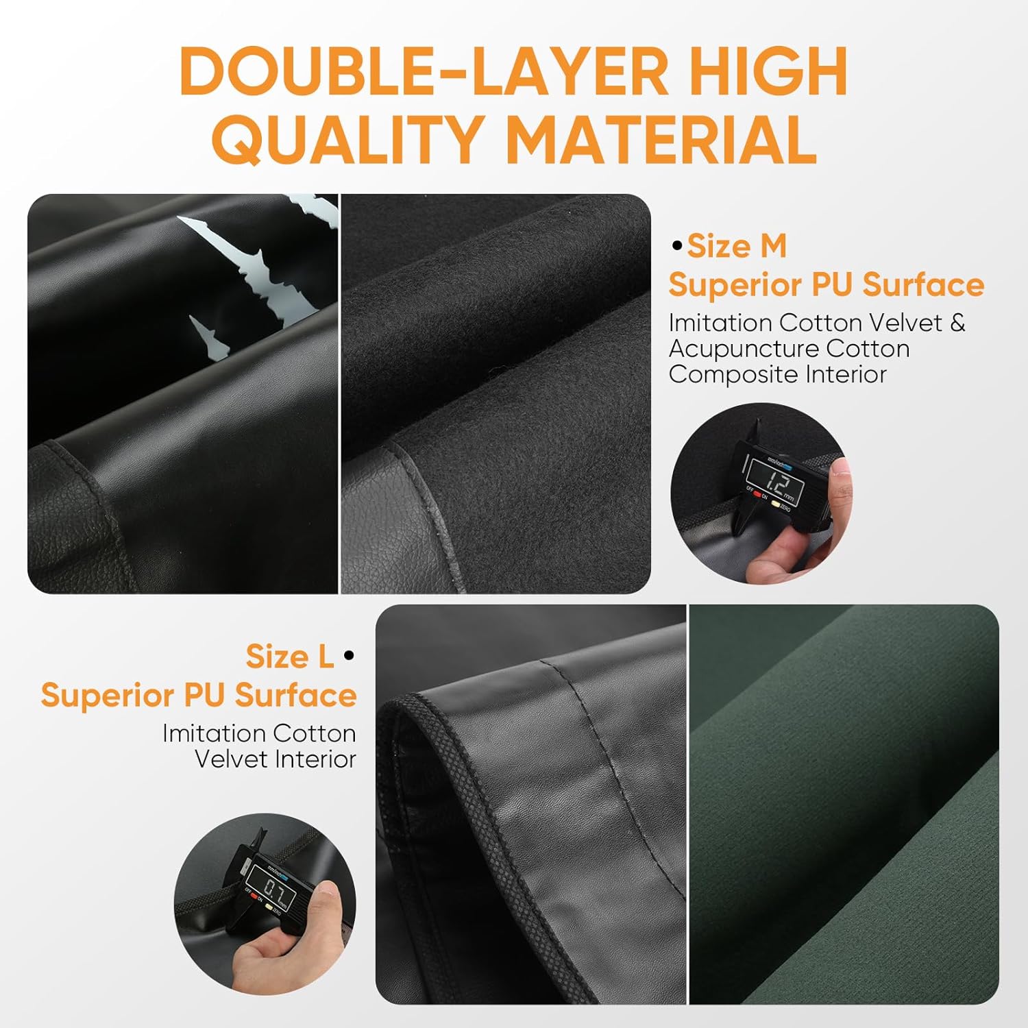 Fender Covers for Mechanics,3 Pcs Microfiber Leather Fender Protector Mats with Stronger Magnets & Hooks for Mechanics Sedans,Trucks and SUVs Black M