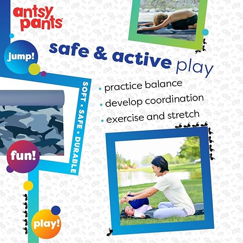Miniatura 4 de Antsy Pants Tapete de yoga para niños, tapete de yoga para niños, esterillas de yoga para entrenamiento en casa, esterilla de yoga de viaje,