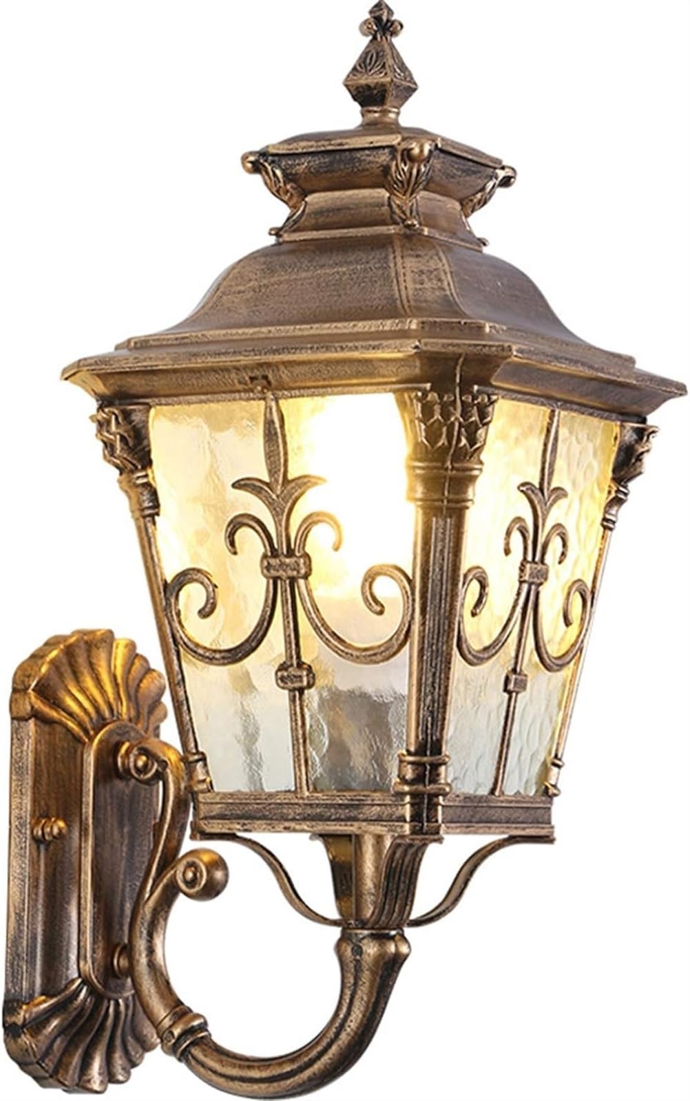 Applique Murale d'extérieur Vintage, Style européen Classique, Bronze, étanche, en Aluminium, culot E27, pour Maison, Porche, terrasse, Jardin