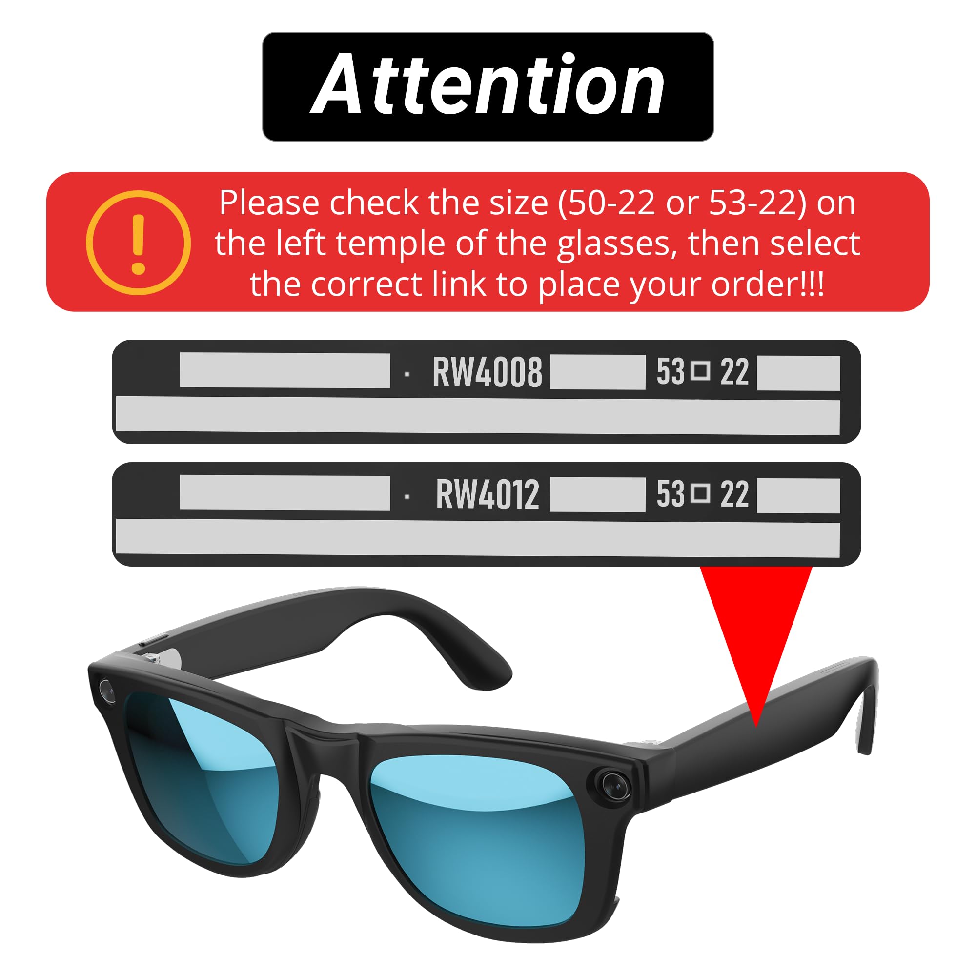 HIBLOKS 4 szt. spolaryzowanych klipsów do Ray-Ban Meta Wayfarer RW4008 (rozmiar L 53-22), klipsy do przebarwień do Ray-Ban Meta Wayfarer chronią oczy, fajne i modne (srebrny, niebieski, różowy