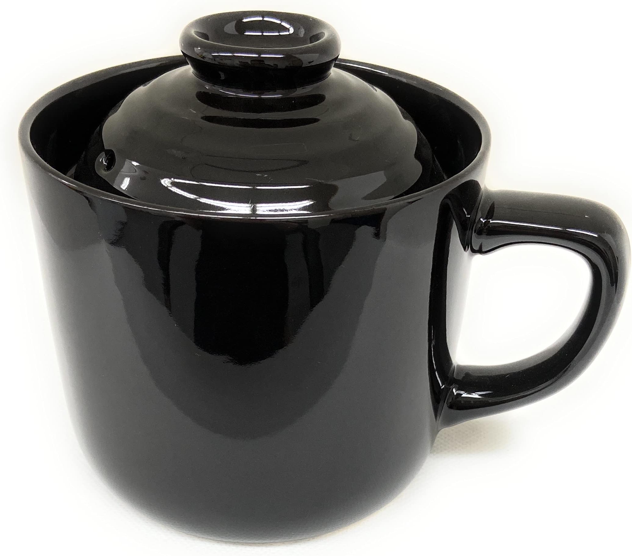 Rice Cooking Mug for 1 Cup, Microwave Rice Cooker Japan Import (Black)