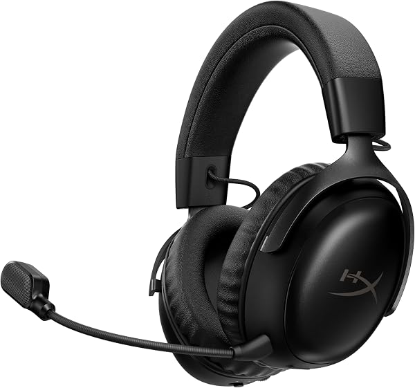 HyperX Cloud III S - Auriculares inalámbricos para juegos multiplataforma, 2.4 GHz, Bluetooth, duración de la batería de hasta 120 horas 2.4 GHz/200 horas Bluetooth, controladores en ángulo de 2.087