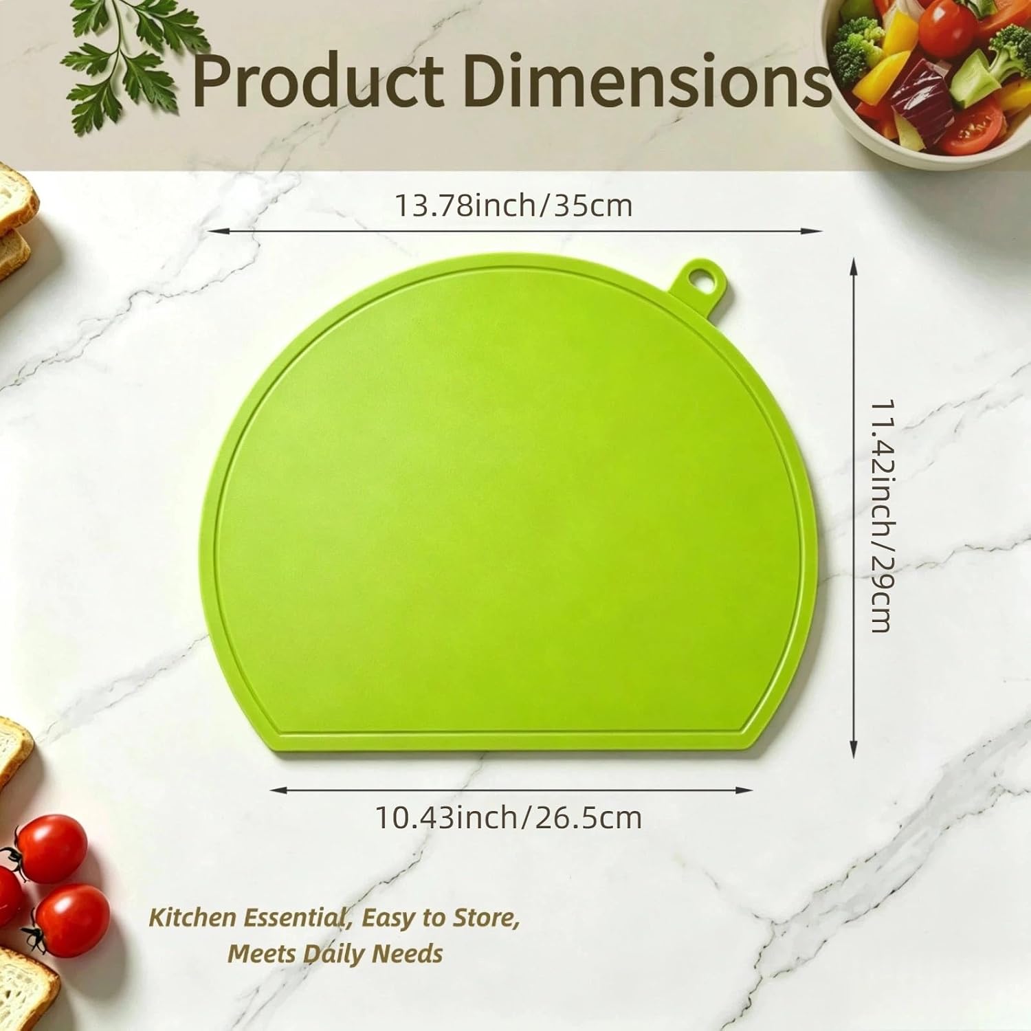 Thick TPU Cutting Board for Kitchen, Double Sided Silicone Cutting Mat