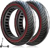 8.5 Inch Electric Scooter Solid Tyres, 50/75-6.1 Scooter Tyre Solid for Xiaomi M365 Pro 2 1S Mi3, Anti-Slip & Puncture-Proof, Abrasion-Resistant & Maintenance-Free, Slot 34-36 Universal, 2PCS