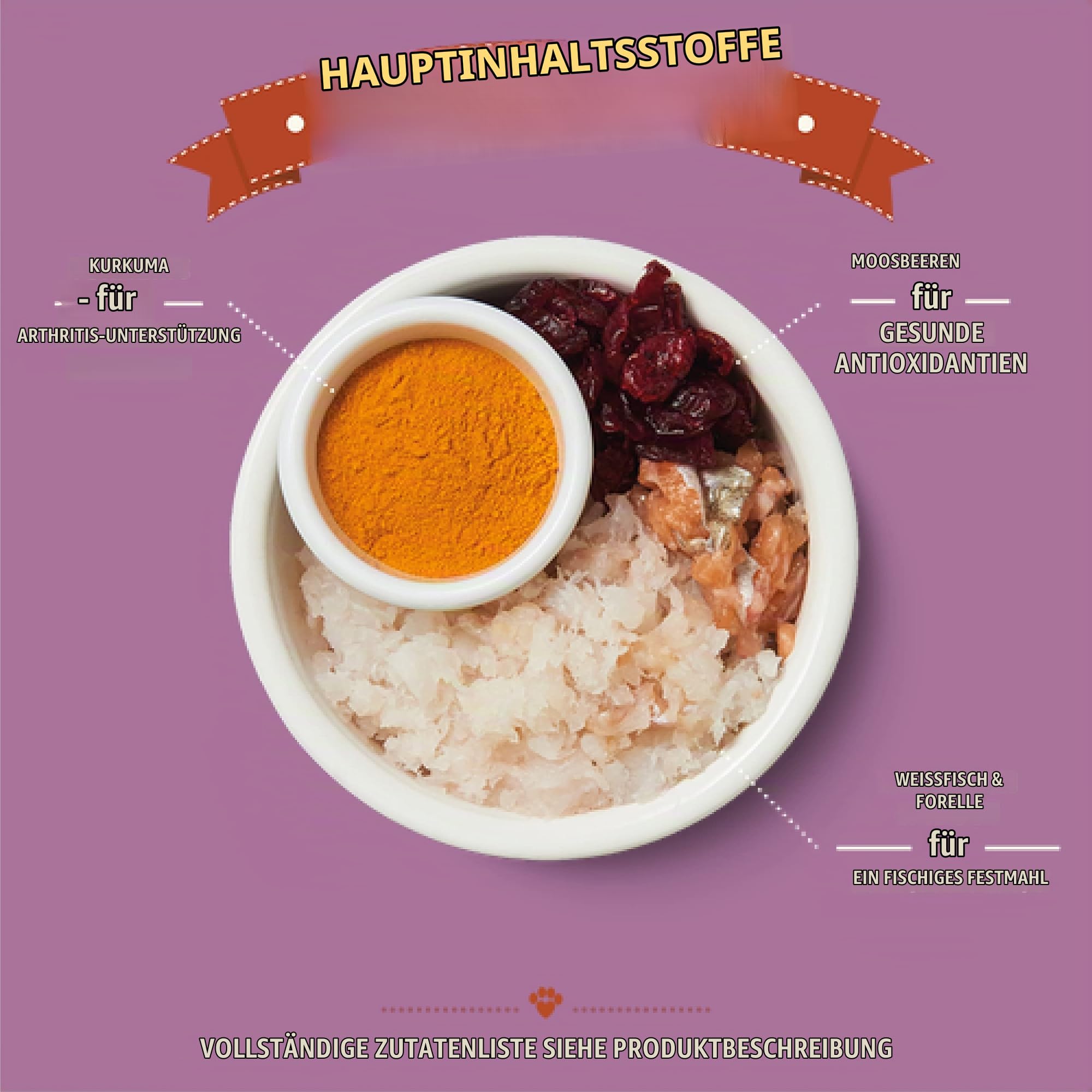 Lily's Kitchen Mit natürlichen Zutaten hergestellt Trockenfutter für Katzen Weißfisch mit Pute & Forelle Getreidefreie Rezeptur 4 x 800g