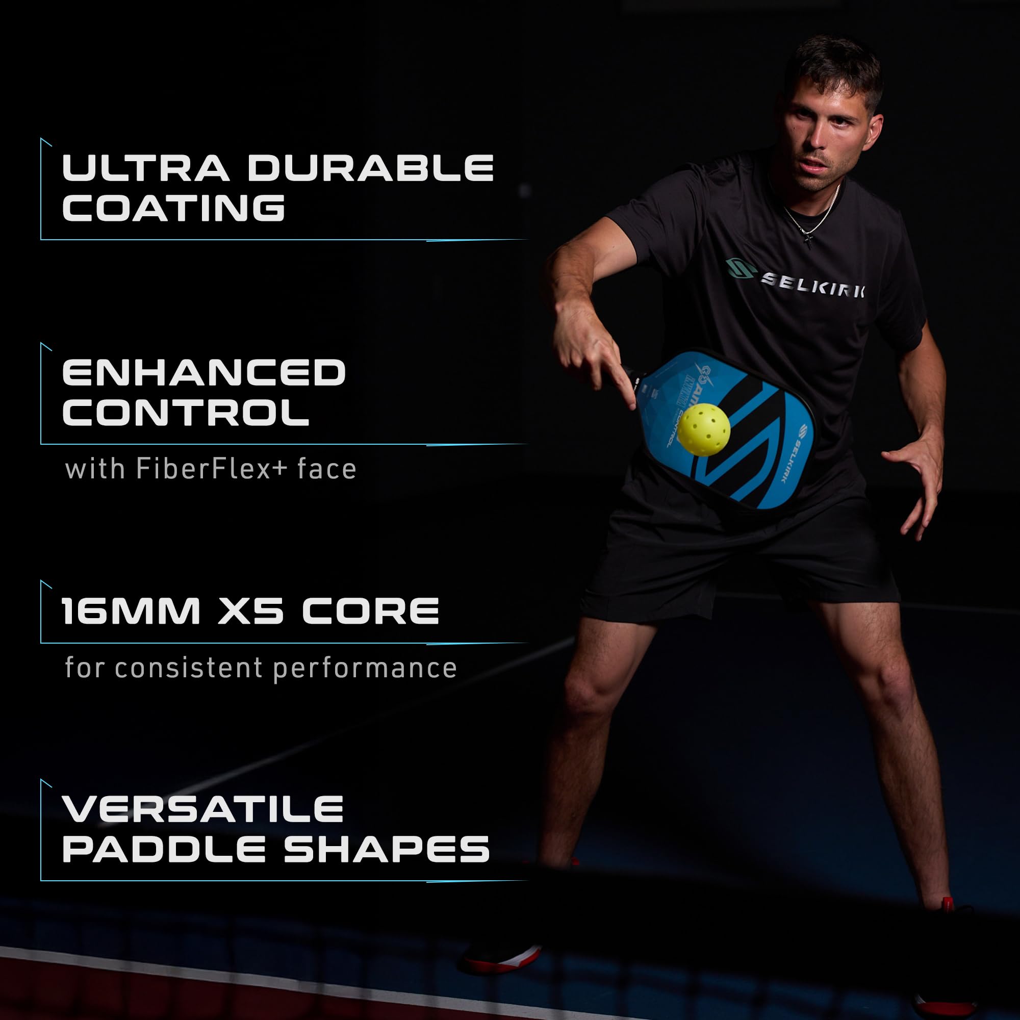 Selkirk 2025 Amped Control Pickleball Paddle | Pá de Pickleball de