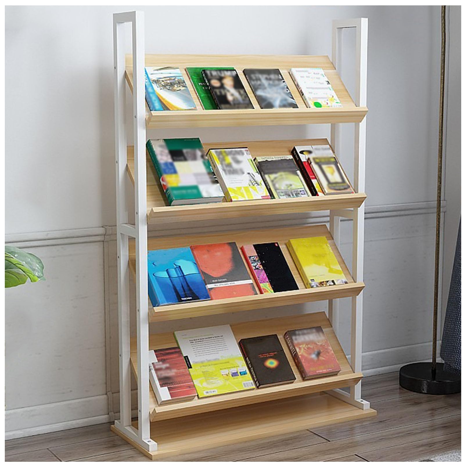 Présentoir à brochures sur pied mobile porte-catalogue pour bureau et foire