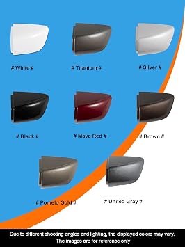 Car Front Left Exterior Door Handle Lock Cover Fit ForVW Golf 6 Passat Scirocco Sharan Skoda Superb Seat Alhambra 1K8837879 5KD837879 Door Handle Cover Black