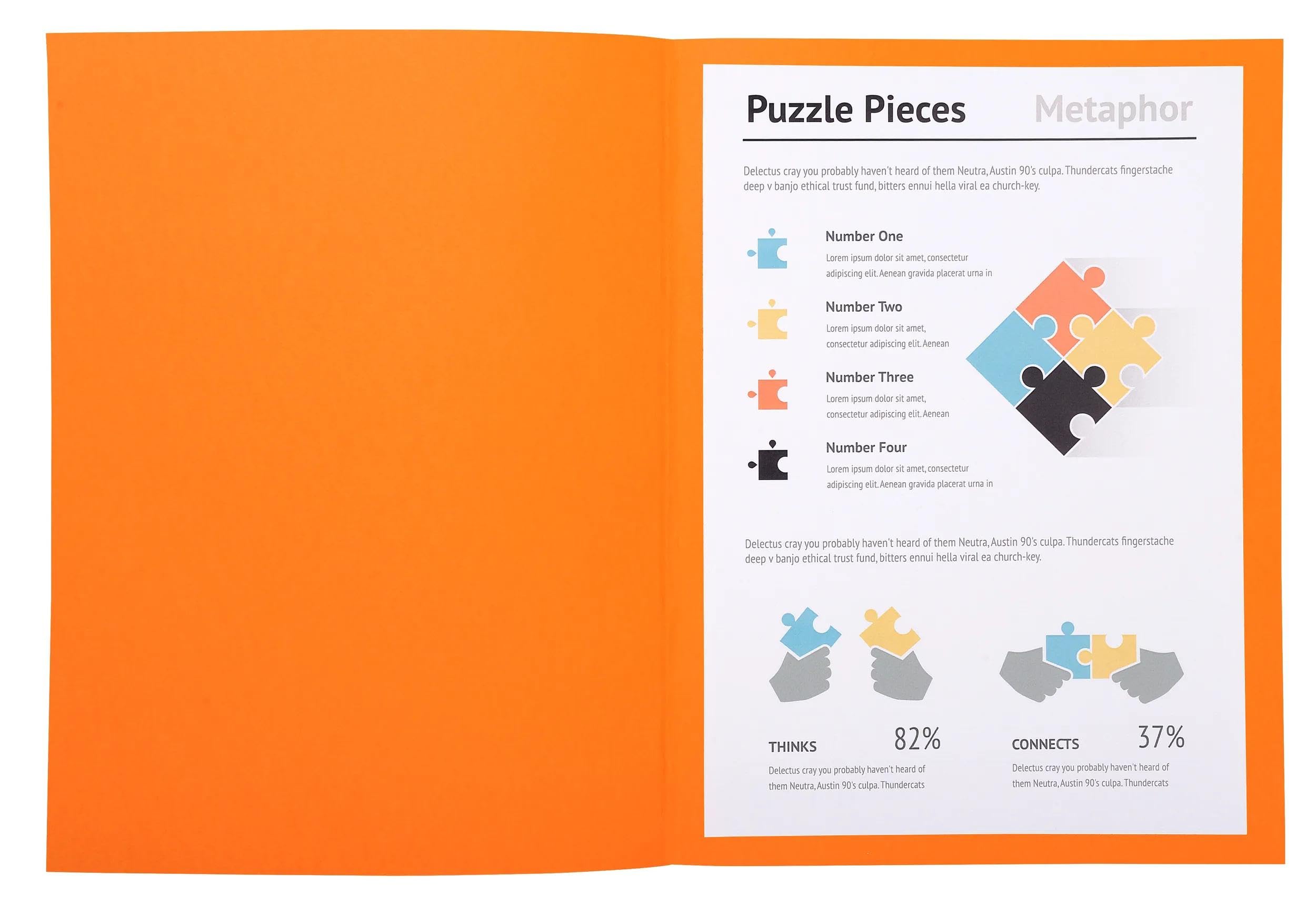 Exacompta 5 Packungen à 100 halbfeste Mappen Super orange