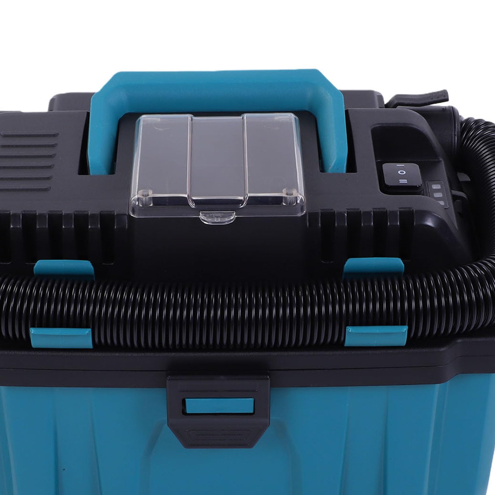 FTVOGUE Aspirapolvere Senza Fili, 10L Aspirapolvere Asciutto e Bagnato Senza Spazzole 200W 15KPA Lavapavimenti Portatile con Rotelle per Officina Casa Garage per Batterie BL1815 BL1850
