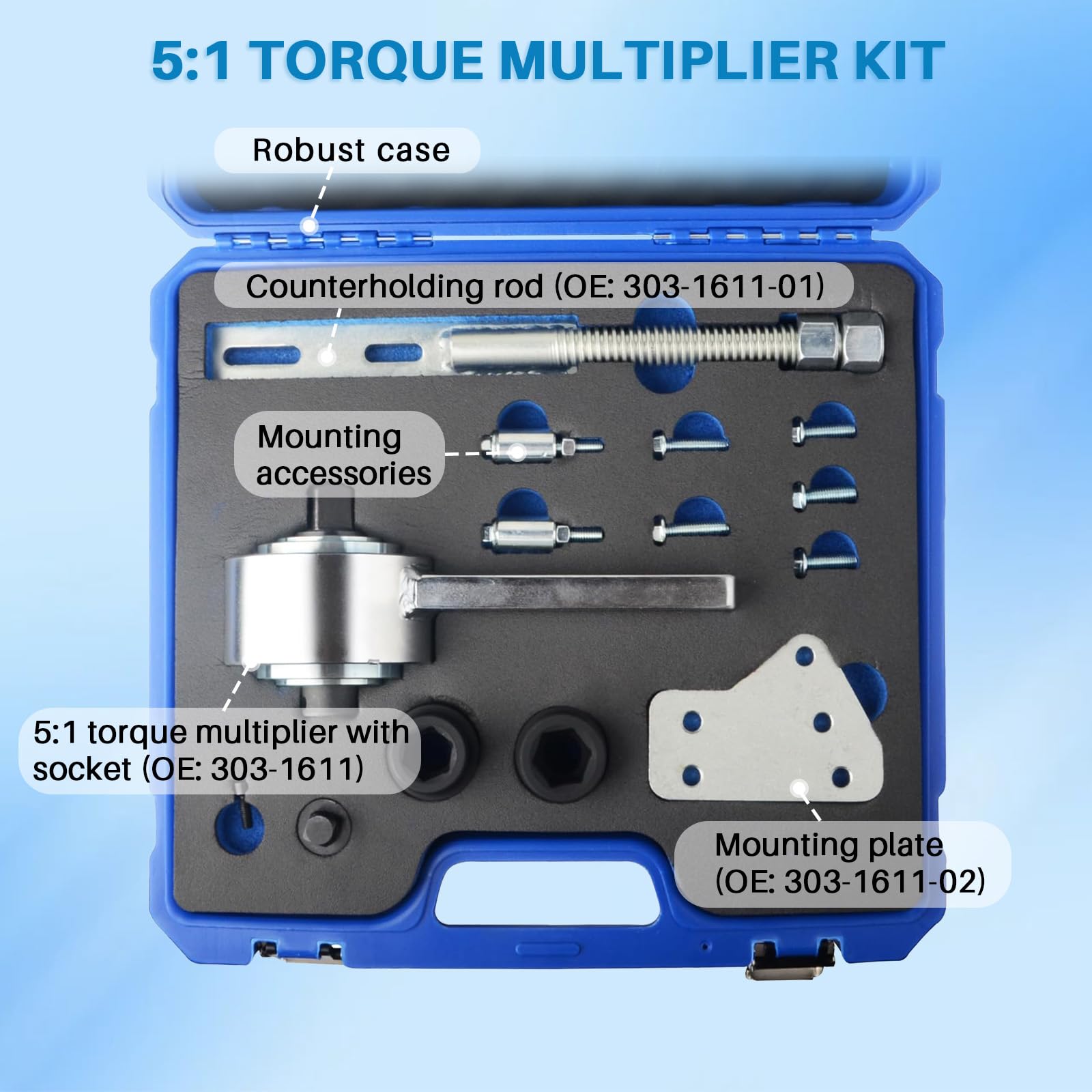 Juego de multiplicador de par de par de torsión, repuesto para 1.0 1.1 1.5 Ecoboost Dura-tec Número de pieza 303-1611 303-1611-01 303-161102