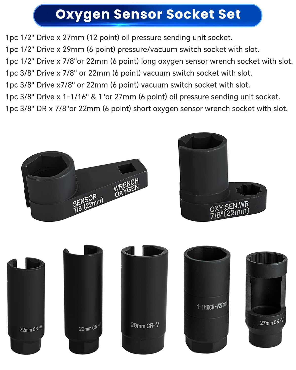 Princess Auto O2 Sensor Socket Snapklik.com : ATP Automotive Oxygen Sensor Socket Set 7PC Socket Kit