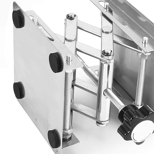 Miniatura 4 de ZOENHOU Plataforma de elevación de acero inoxidable con rueda negra, 2 unidades, 6 x 6 pulgadas, expansible de 2.756 in a 10.236 in, plataforma de