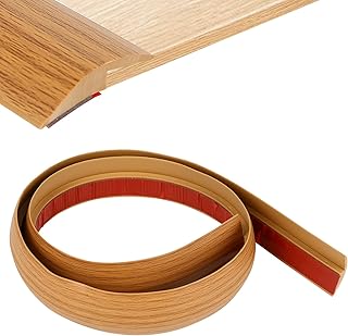 Floor Transition Strip 6.56FT Floor Cover Strip Carpet to Tile Threshold Transition Strips Self Adhesive Flat Transition Strip Suitable for Threshold Height Less Than 5 mm