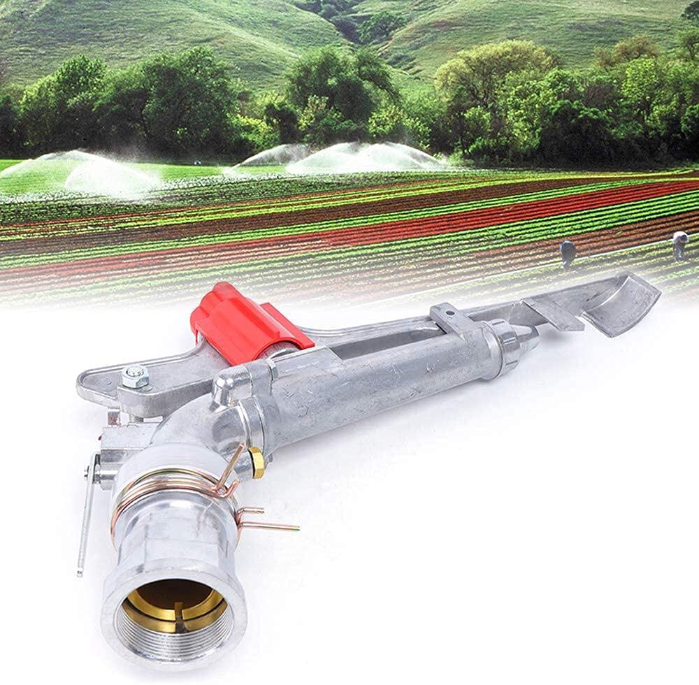 Agriculture Irrigation Spray Gun Sprinkler Large-Area 360° Adjustable Watering (2'' Update)