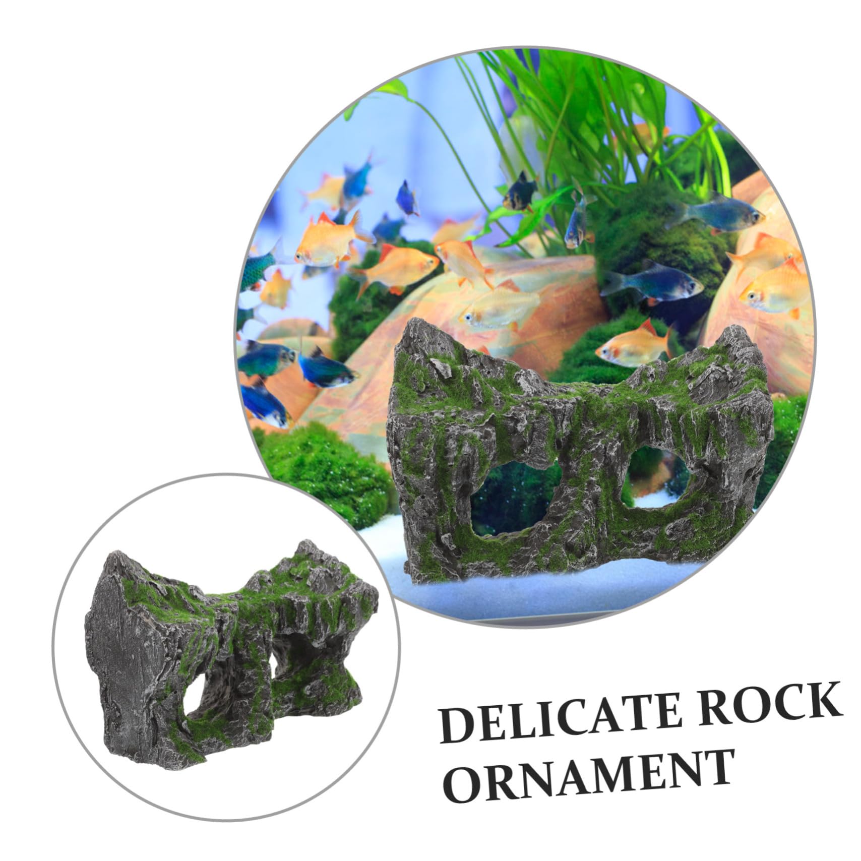 Aquarien Steingarten Modell Aquarien Landschaftsdekor Kleiner Simulations Bergmodell Fischversteckhöhle Zubehör Pflanzen Декоратив