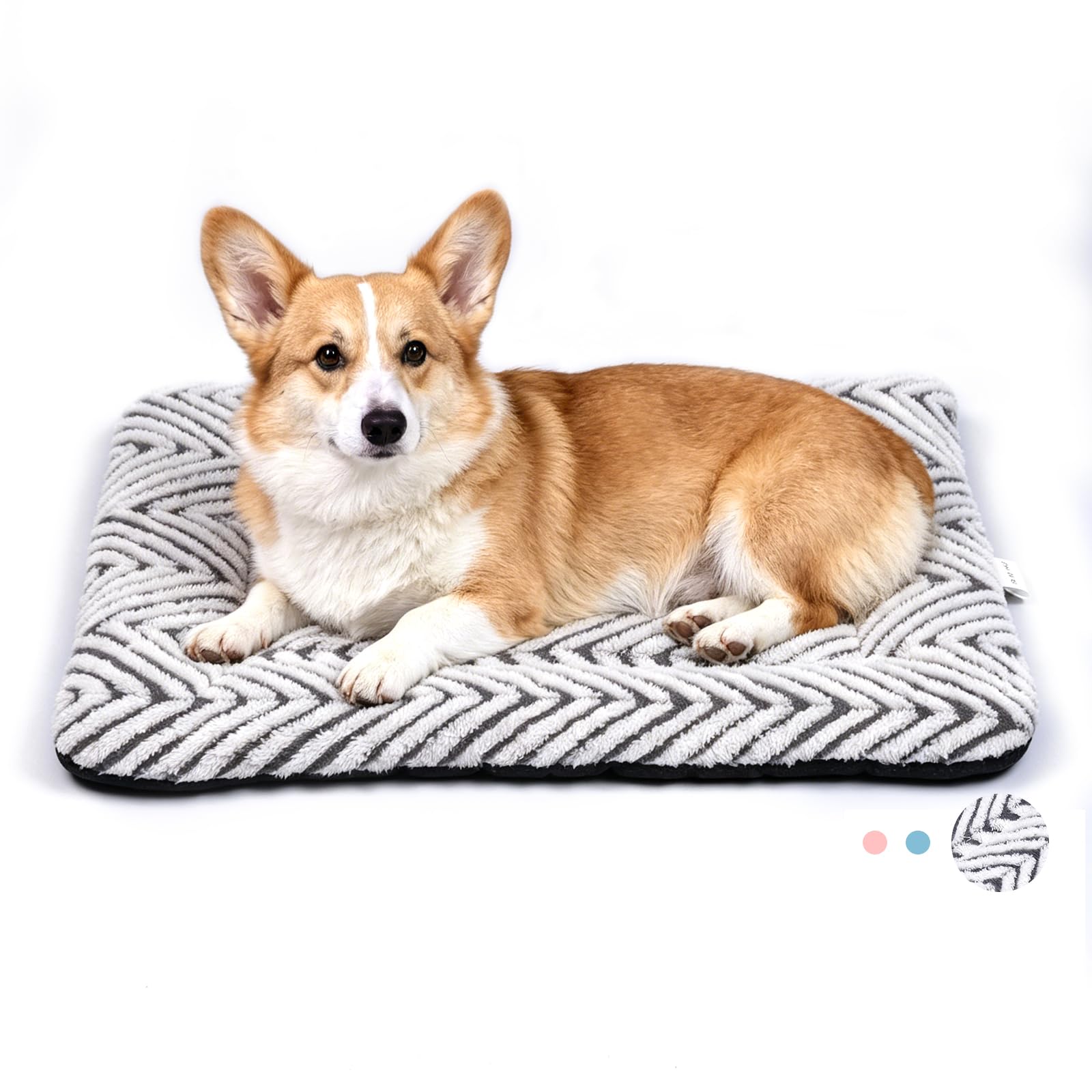 MORA PETS Large Dog Crate Bed Mat with Stripe for 30inch Cage โ image 1