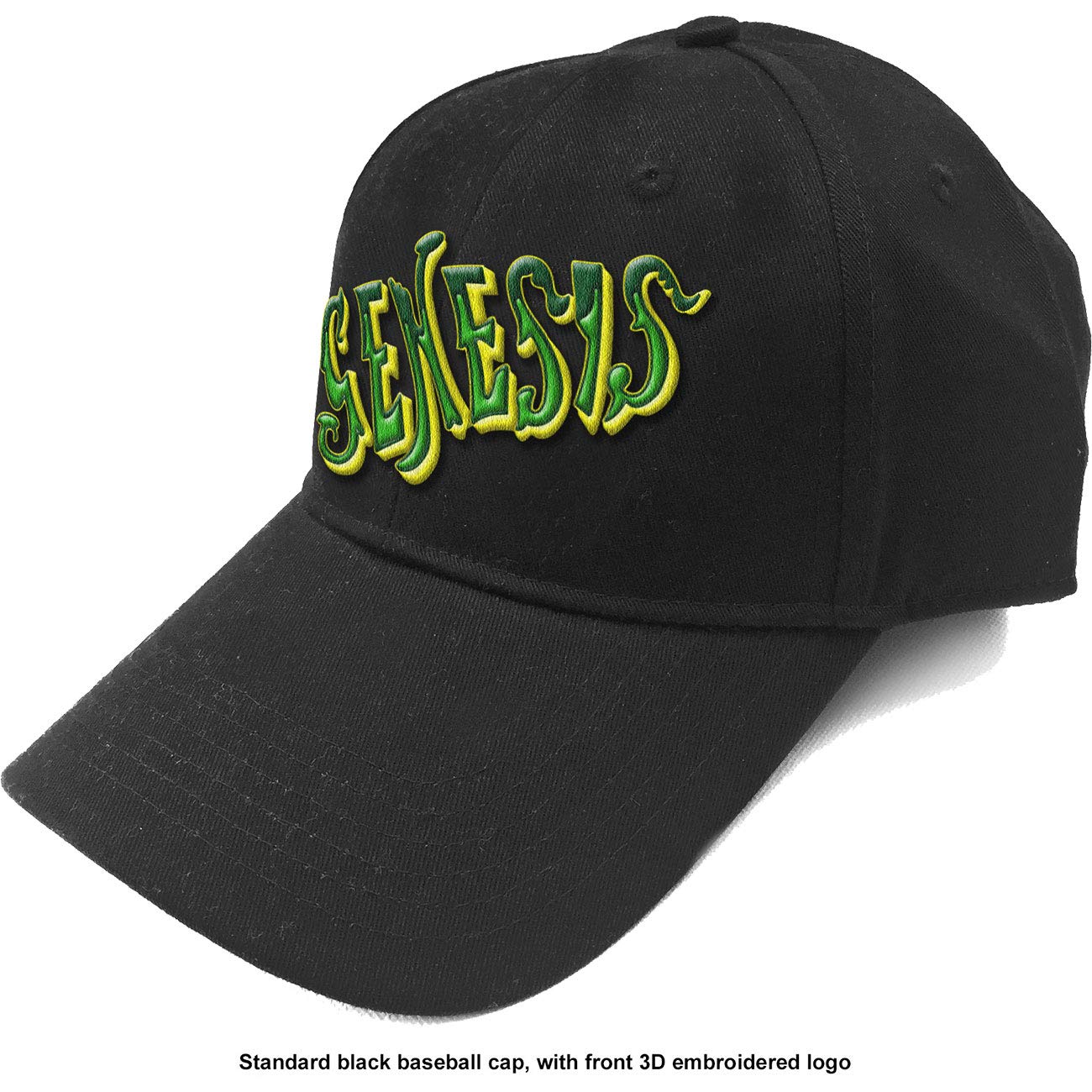 Genesis Men's Green Classic Logo Baseball Cap Black