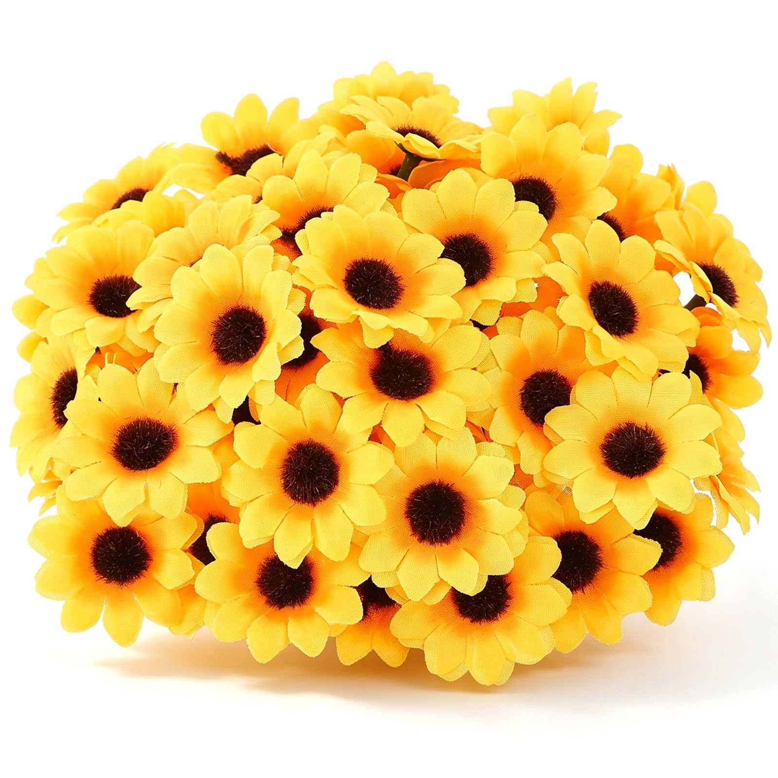 Classicseali 150 Pcs Artificial Sunflowers,Sunflowers Artificial Flowers,