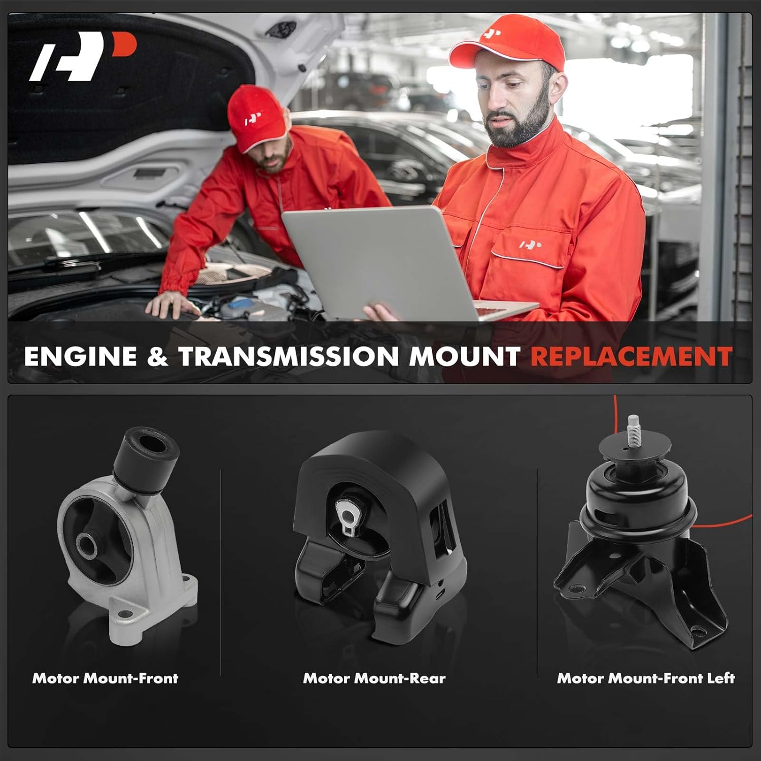 A-Premium Engine Motor and Transmission Mount Kit Compatible with Kia Sedona 2006-2012 2014 & Hyundai Entourage 2007-2010, 3.5L 3.8L, 3-PC Set, Replace # 219304D500, 219104D500