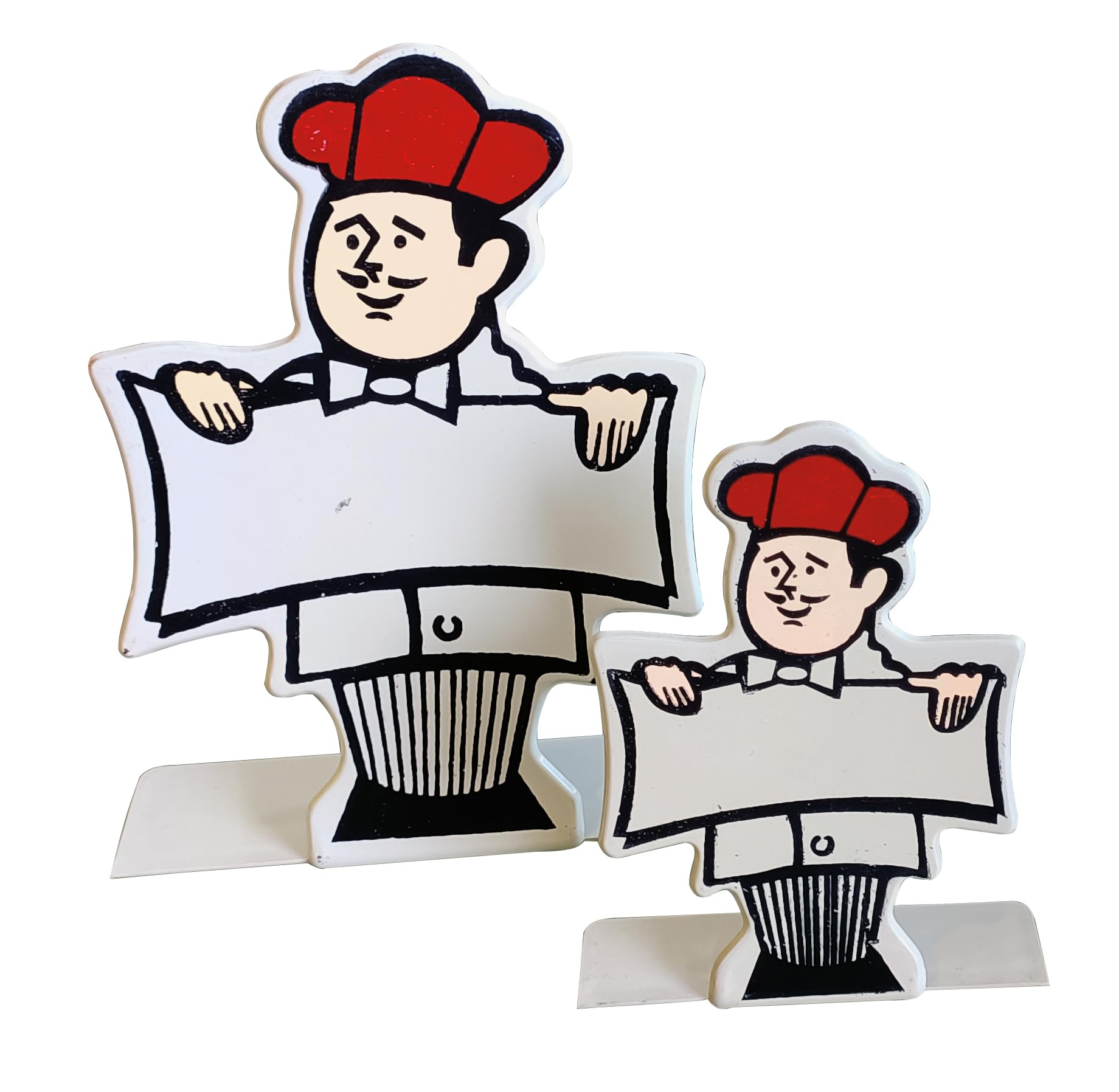 Paulsons Hospitality Chef Menu/Price/Dish Name Display Stand Medium Size 7" (Pack of 6Pc) (White, 7", Dish Name Display Stand) 1