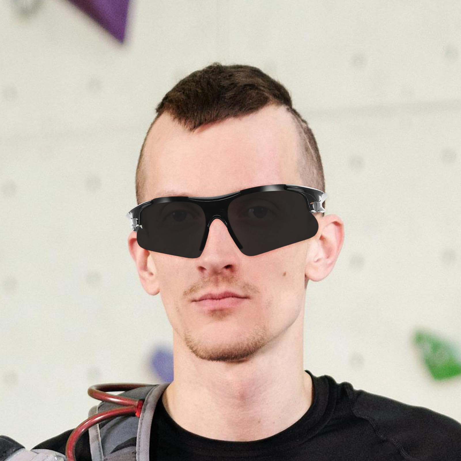 Lunettes de Soleil Sportives pour Cyclisme et Randonnée, 2pcs en PC Solide, Design Élégant, Protection UV pour Hommes et Femmes en Plein Air