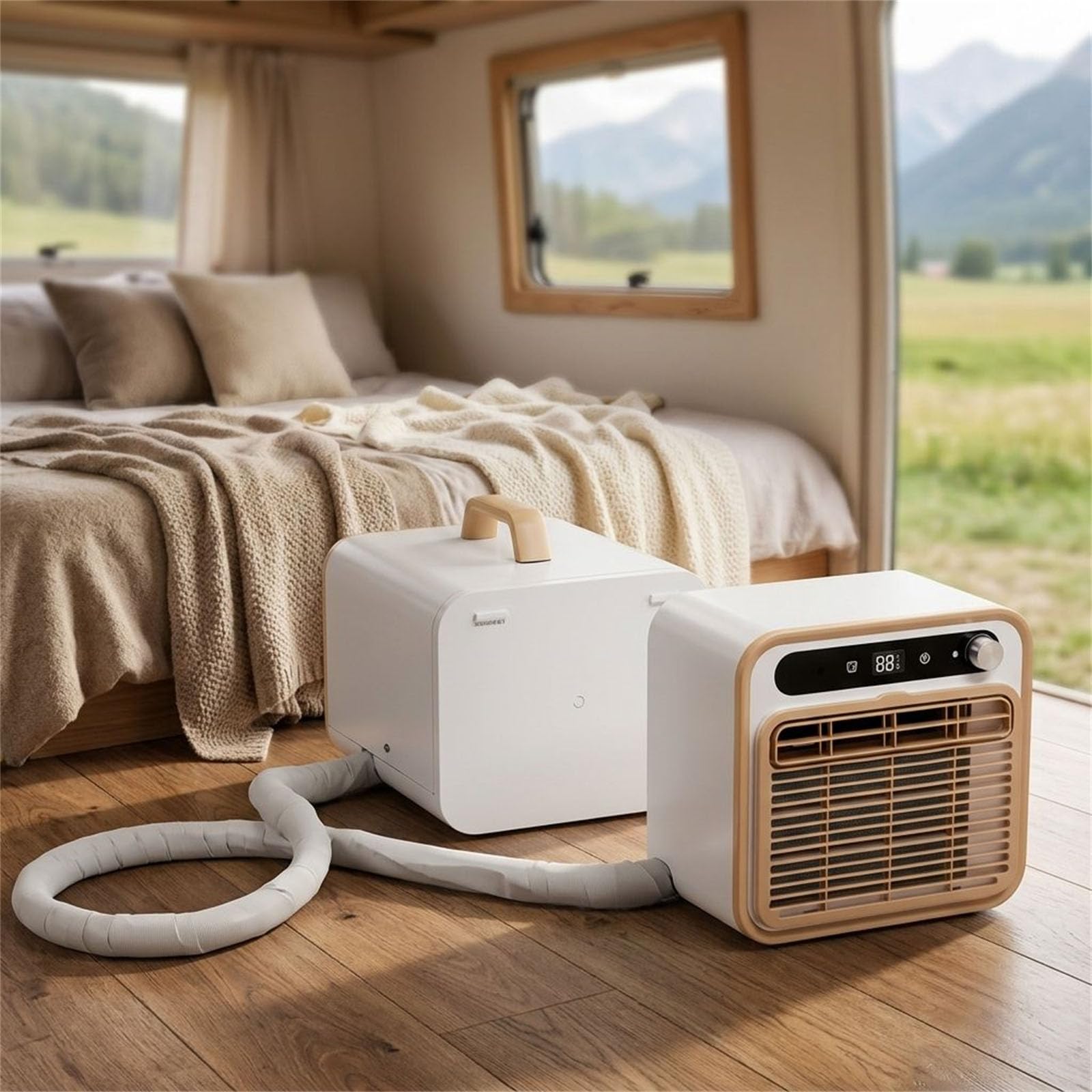 ZcxTry Split Mobile Air Conditioner Portable AC Cooling Fan Cooler
