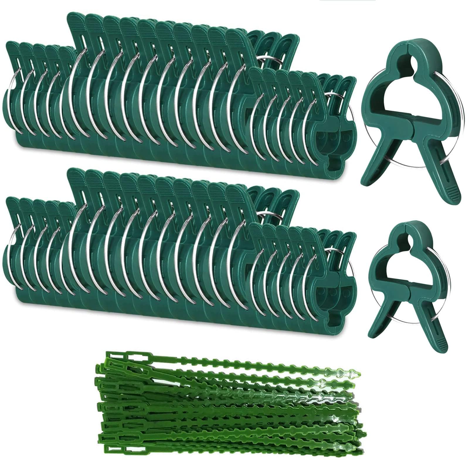 90 Clip E Fascette Per Piante - Supporto Per Pomodori, Vegetali Rampicanti - Foto 2
