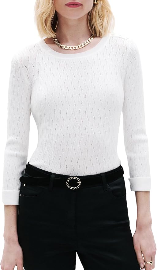 Jersey Caroll Mujer Blanco Lucido Talla XL