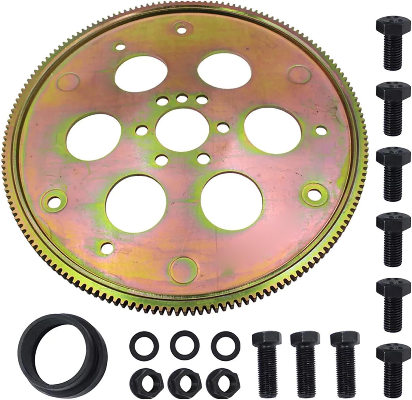 Steel Trans Adapter Flexplate Kit 168 Tooth Auto Replaces LSOT00142 LSRB200748 Compatible for Gen III/LS Series V8