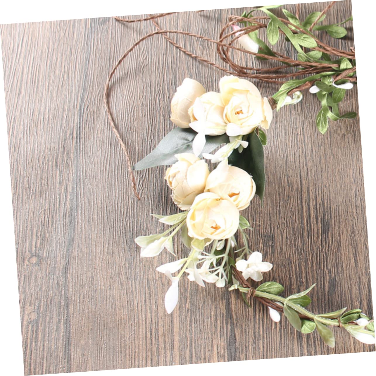FOMIYES 2piezas Diadema De Flores Simuladas Para Bodas y Fotografía Accesorio Floral Para Verano