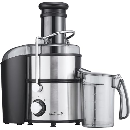 Amazon.com: Brentwood JC-500 - Extractor de jugo (2 velocidades, 700 W, con  jarra graduada, acero inoxidable) : Hogar y Cocina